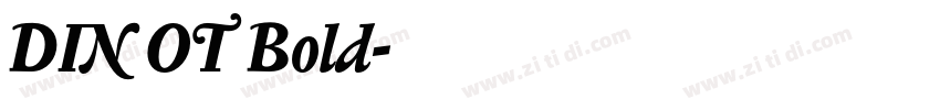 DIN OT Bold字体转换